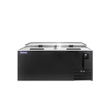 Polarman PLM-B65A 64 5/16" Black Horizontal Bottle Cooler