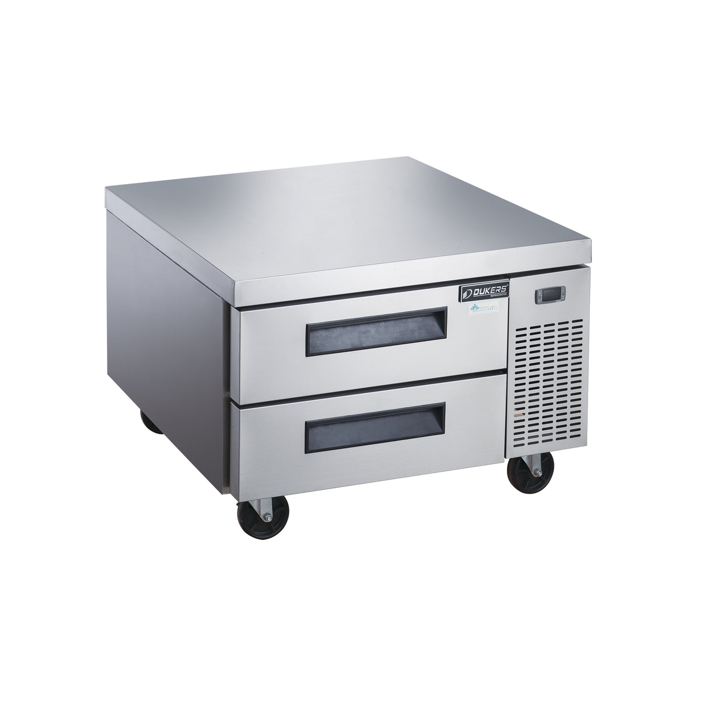 Dukers DCB36-D2 36" Refrigerated Chef Base with 2 Drawers, All Stainless Steel
