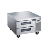 Dukers DCB36-D2 36" Refrigerated Chef Base with 2 Drawers, All Stainless Steel