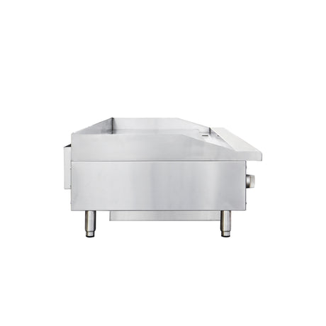 Flamaster FLM-G60-M 60" Countertop Griddle with Manual Control, NG/LPG, 150,000 BTU, 5 Burners