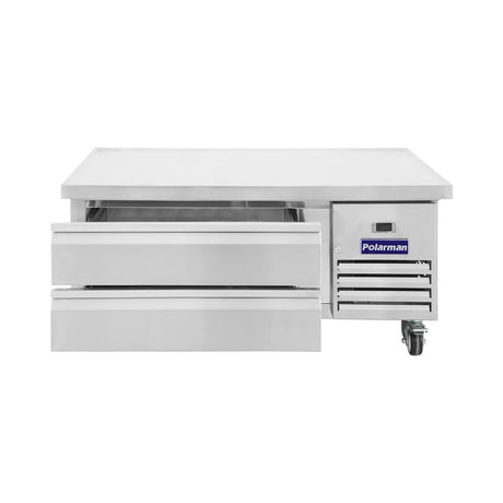 Polarman PLM-CBR48 50" Refrigerated Chef Base, 2 Drawers, 5.9 cu ft, Stainless Steel