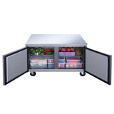 Dukers DUC48R 48 1/8" Undercounter Refrigerator with Two Solid Full Doors, 12.2 Cu.Ft.