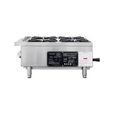 Flamaster FLM-HP24-M 24" Countertop Gas Hot Plate, NG/LPG, 100,000 BTU, 4 Burners