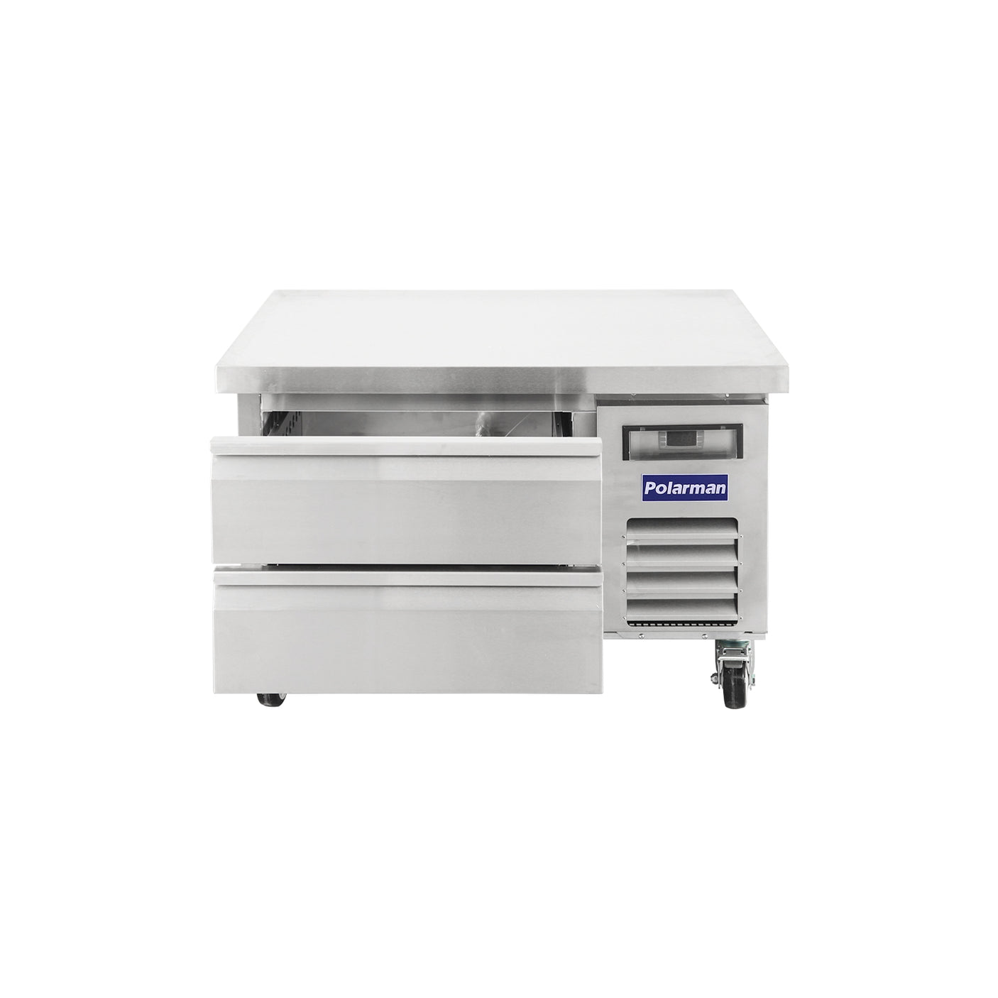 Polarman PLM-CBR36 37 15/16" Refrigerated Chef Base, 2 Drawers, 5.1 cu ft, Stainless Steel