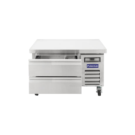 Polarman PLM-CBR36 37 15/16" Refrigerated Chef Base, 2 Drawers, 5.1 cu ft, Stainless Steel