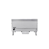 Flamaster FLM-G24-M 24" Countertop Griddle with Manual Control, NG/LPG, 60,000 BTU, 2 Burners