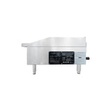 Flamaster FLM-G48-M 48" Countertop Griddle with Manual Control, NG/LPG, 120,000 BTU, 4 Burners