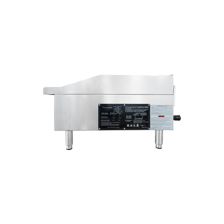 Flamaster FLM-G48-M 48" Countertop Griddle with Manual Control, NG/LPG, 120,000 BTU, 4 Burners