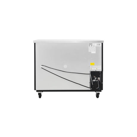 Polarman PLM-BC2-24SD 49" Black Glass Door Back Bar Refrigerator with LED Lighting