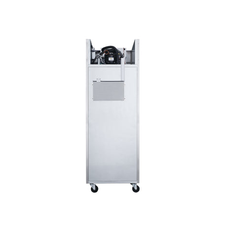 Dukers D28AR 27 1/2" One Section Reach-In Refrigerator with Solid Full Door, Top Mount, Stainless Steel, 19.1 Cu.Ft.