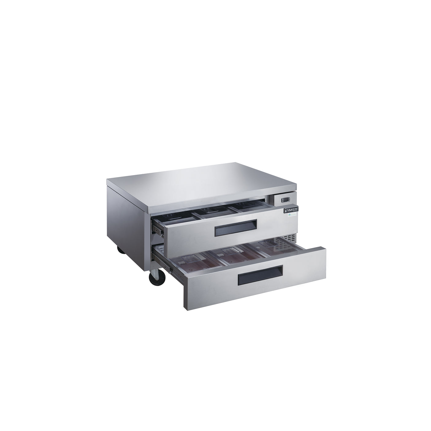 Dukers DCB52-D2 52" Refrigerated Chef Base with 2 Drawers, All Stainless Steel