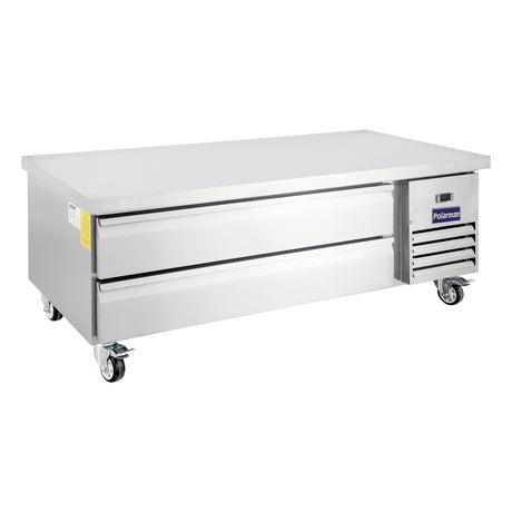 Polarman PLM-CBR60 62" Refrigerated Chef Base, 2 Drawers, 8.7 cu ft, Stainless Steel