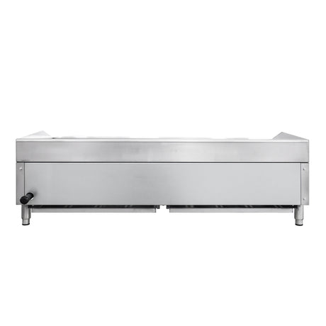 Flamaster FLM-CB48-M 48" Countertop Gas Charbroiler, NG/LPG, 140,000 BTU, 4 Burners