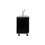 Polarman PLM-BCBD2-2 49 1/8" Dual Single-Tap Kegerator Beer Dispenser with 2 Solid Doors, 12.5 cu. ft.
