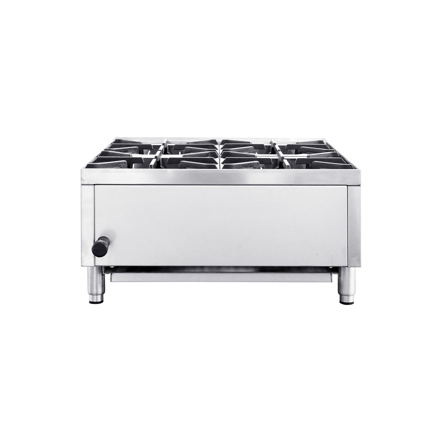 Flamaster FLM-HP24-M 24" Countertop Gas Hot Plate, NG/LPG, 100,000 BTU, 4 Burners