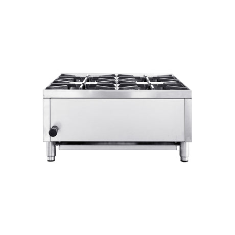 Flamaster FLM-HP24-M 24" Countertop Gas Hot Plate, NG/LPG, 100,000 BTU, 4 Burners
