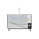 Polarman PLM-BCBD3-1 61 1/16" Double Tap Kegerator Beer Dispenser with 2 Solid Doors, 16.6 cu. ft.
