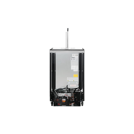Polarman PLM-BCBD1 24 1/8" Single Tap Kegerator Beer Dispenser with 2 Solid Doors, 8.1 cu. ft.