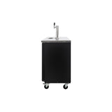 Polarman PLM-BCBD2-2 49 1/8" Dual Single-Tap Kegerator Beer Dispenser with 2 Solid Doors, 12.5 cu. ft.