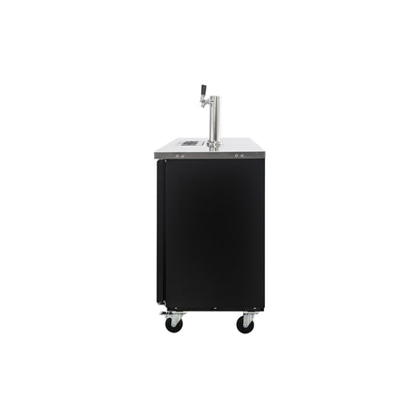 Polarman PLM-BCBD2-2 49 1/8" Dual Single-Tap Kegerator Beer Dispenser with 2 Solid Doors, 12.5 cu. ft.