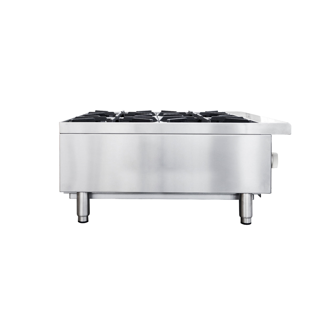 Flamaster FLM-HP24-M 24" Countertop Gas Hot Plate, NG/LPG, 100,000 BTU, 4 Burners