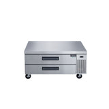 Dukers DCB48-D2 48" Refrigerated Chef Base with 2 Drawers, All Stainless Steel