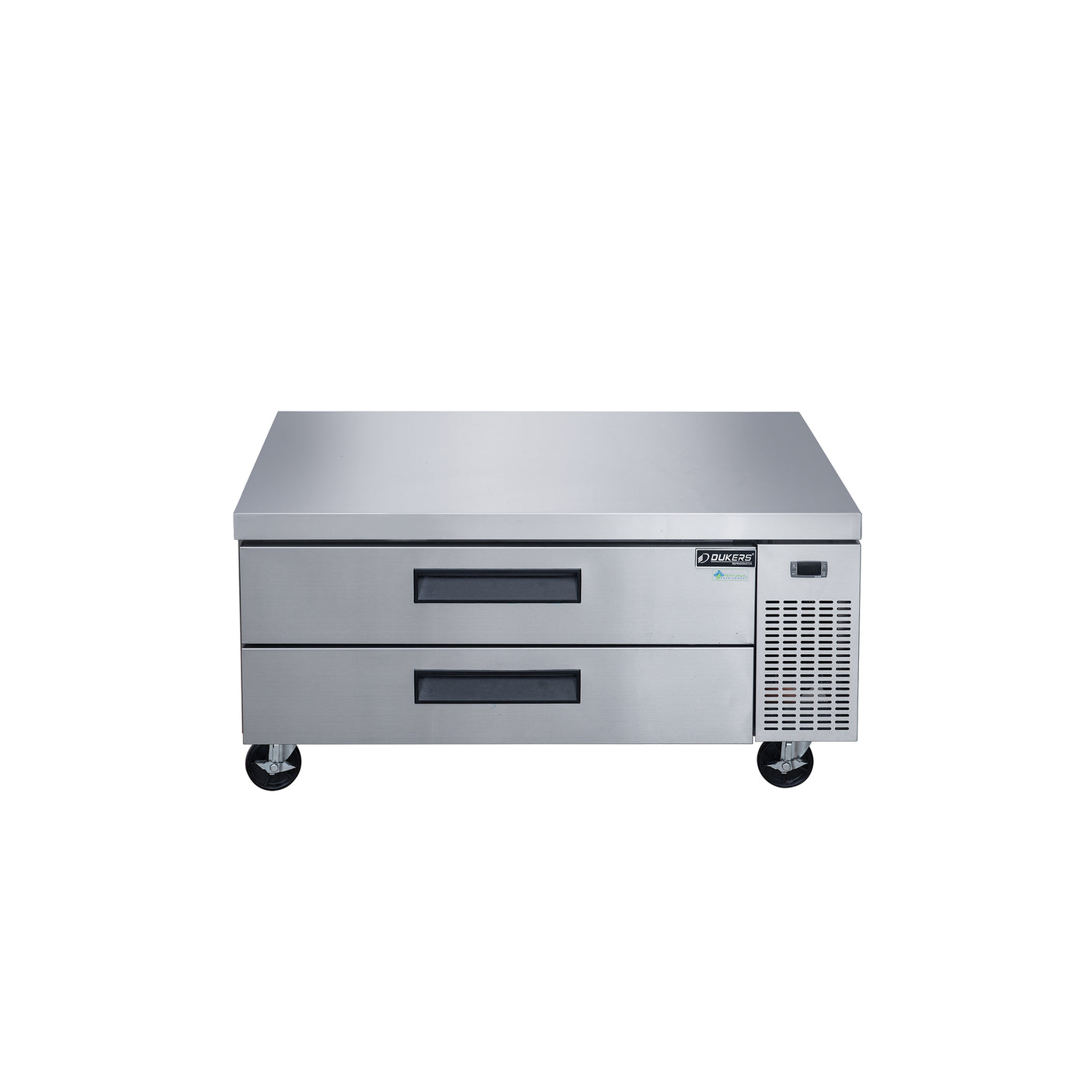 Dukers DCB52-D2 52" Refrigerated Chef Base with 2 Drawers, All Stainless Steel