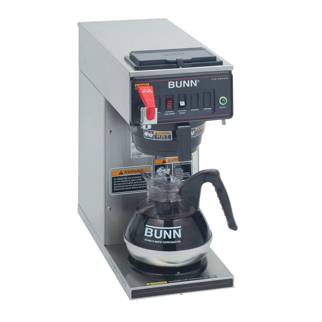 BUNN CWTF15-1 12-Cup Automatic Coffee Brewer, 1 Lower Warmer, Plastic Funnel