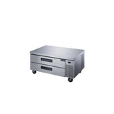Dukers DCB52-60-D2 60" Refrigerated Chef Base with 2 Drawers, All Stainless Steel