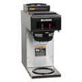BUNN VP17-2 12-Cup Pourover Coffee Brewer — 1 Upper/1 Lower Warmer, Stainless Steel (Decanters Sold Separately)