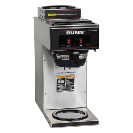 BUNN VP17-2 12-Cup Pourover Coffee Brewer, 1 Upper/1 Lower Warmer