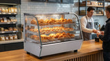 Polarman PLM-W120L 27″ 3 Shelf Countertop Heated Display Case with Sliding Doors