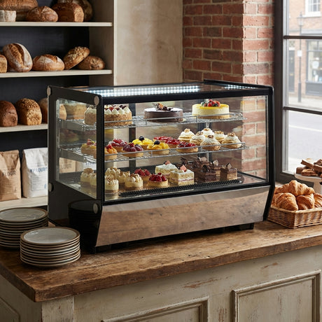 Polarman PLM-W120L-5 28″ Countertop Refrigerated Bakery Display Case with LED Lighting