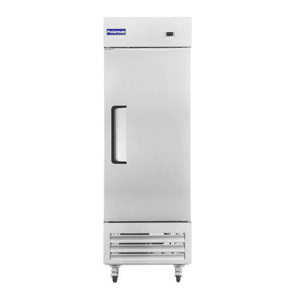 Polarman 26 3/16" PLM-19FS Reach-in Freezer All Stainless Steel Made Solid Single Door