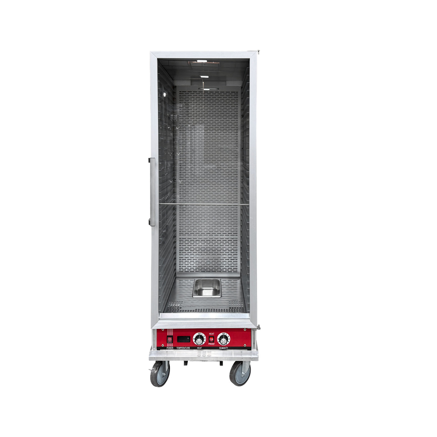 Polarman PLM-W420L-P 31 2/5" Full Size Insulated Heated Holding / Proofing Cabinet with Clear Door