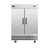 Chumart CMT-54F 54" Reach-In Freezer with Double Solid Doors, Bottom Mount, Stainless Steel, 47 cu.ft