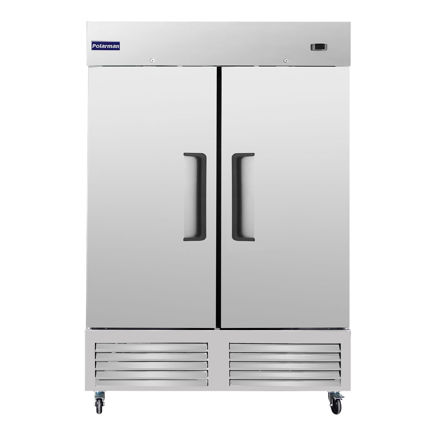 Polarman PLM-54RS 53 15/16" Reach-In Refrigerator with Double Solid Doors, Bottom Mount, Stainless Steel, 49 cu. ft.