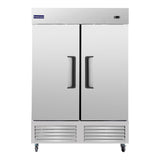 Polarman PLM-54RS 53 15/16" Reach-In Refrigerator with Double Solid Doors, Bottom Mount, Stainless Steel, 49 cu. ft.