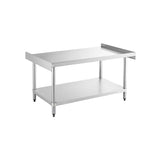 ChefAsst 30" x 48" CA-ESS-3048-316 16-Gauge 304 Stainless Steel Equipment Stand with 201 Stainless Steel Legs and Undershelf