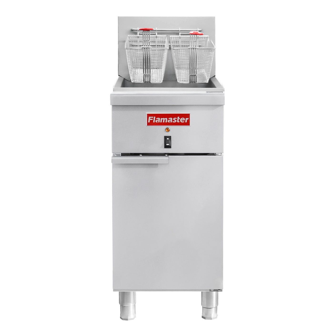 Flamaster FLM-EF50 15 1/2" Electric Floor Fryer, 50 lb, 208V/3 Phase