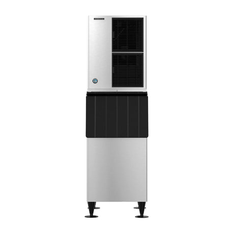 Hoshizaki KM-660MAJ Slim Line 22" Air Cooled Crescent Cube Ice Machine with Stainless Steel Finish Ice Storage Bin - 665 lb. Per Day, 300 lb. Storage