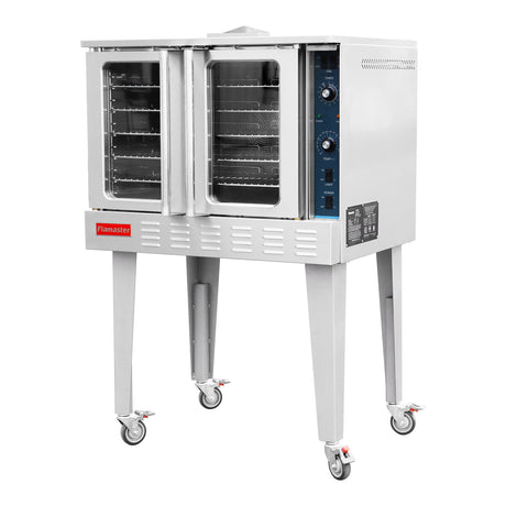 Flamaster FLM-COG 38" Single Deck Gas Convection Oven, NG/LPG, 5 Racks, 54,000 BTU