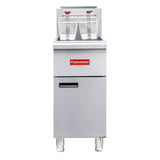 Flamaster FLM-F4-LP 15 1/2" Liquid Propane Floor Fryer, 40-50 lb, 4 Tubes, 120,000 BTU
