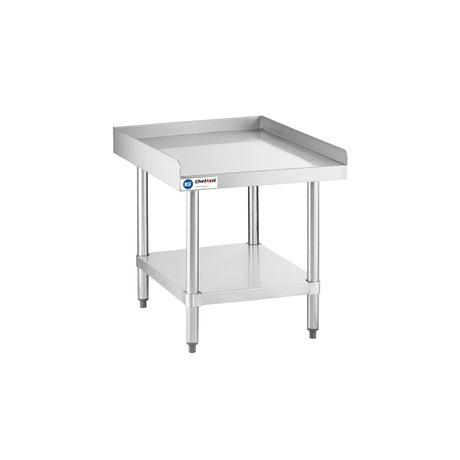 ChefAsst 30" x 24" CA-ESS-3024-316 16-Gauge 304 Stainless Steel Equipment Stand with 201 Stainless Steel Legs and Undershelf