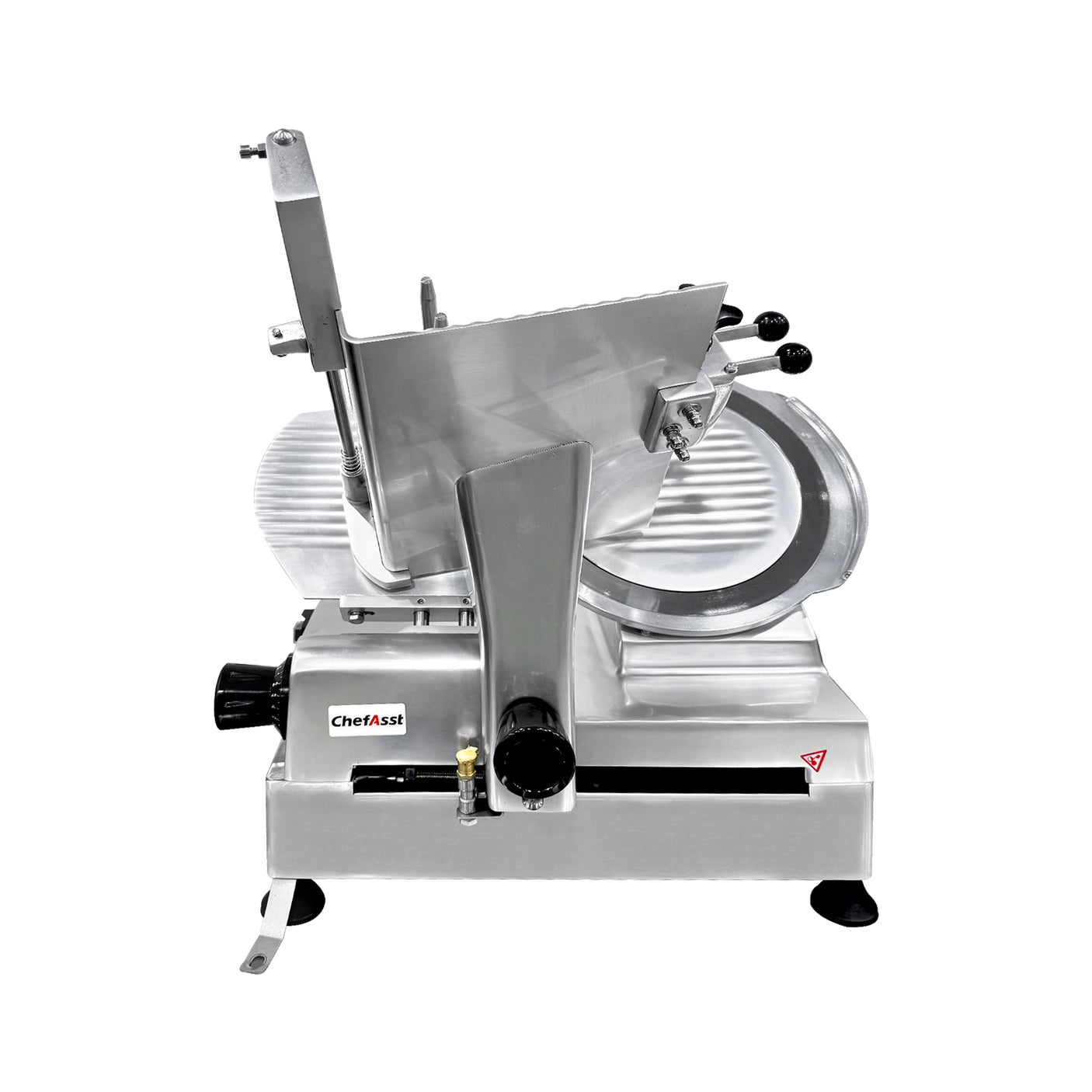 ChefAsst HB-250D Heavy-Duty Automatic Meat Slicer with 9.8" Stainless Steel Blade