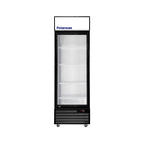 Polarman PLM-SGD21R 21 1/5" Black Refrigerated Swing Glass Door Merchandiser with LED Lighting, 7.5 cu.ft（SS-P238WA）