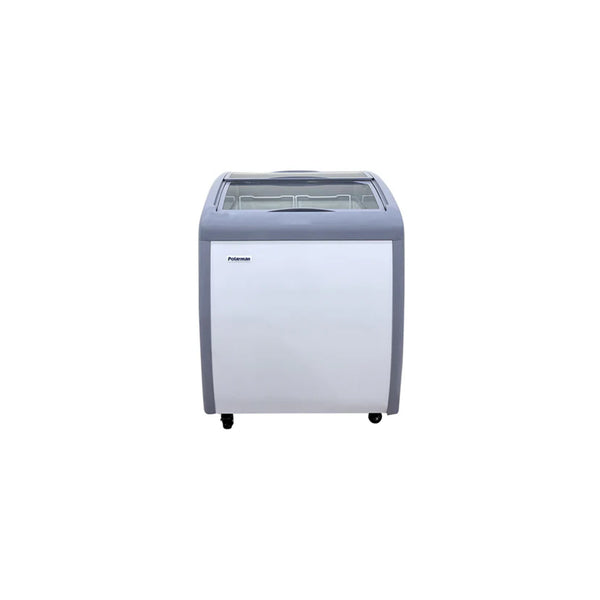 Polarman PLM-S150 26 3/16" Curved Sliding Top Display Ice Cream Freezer