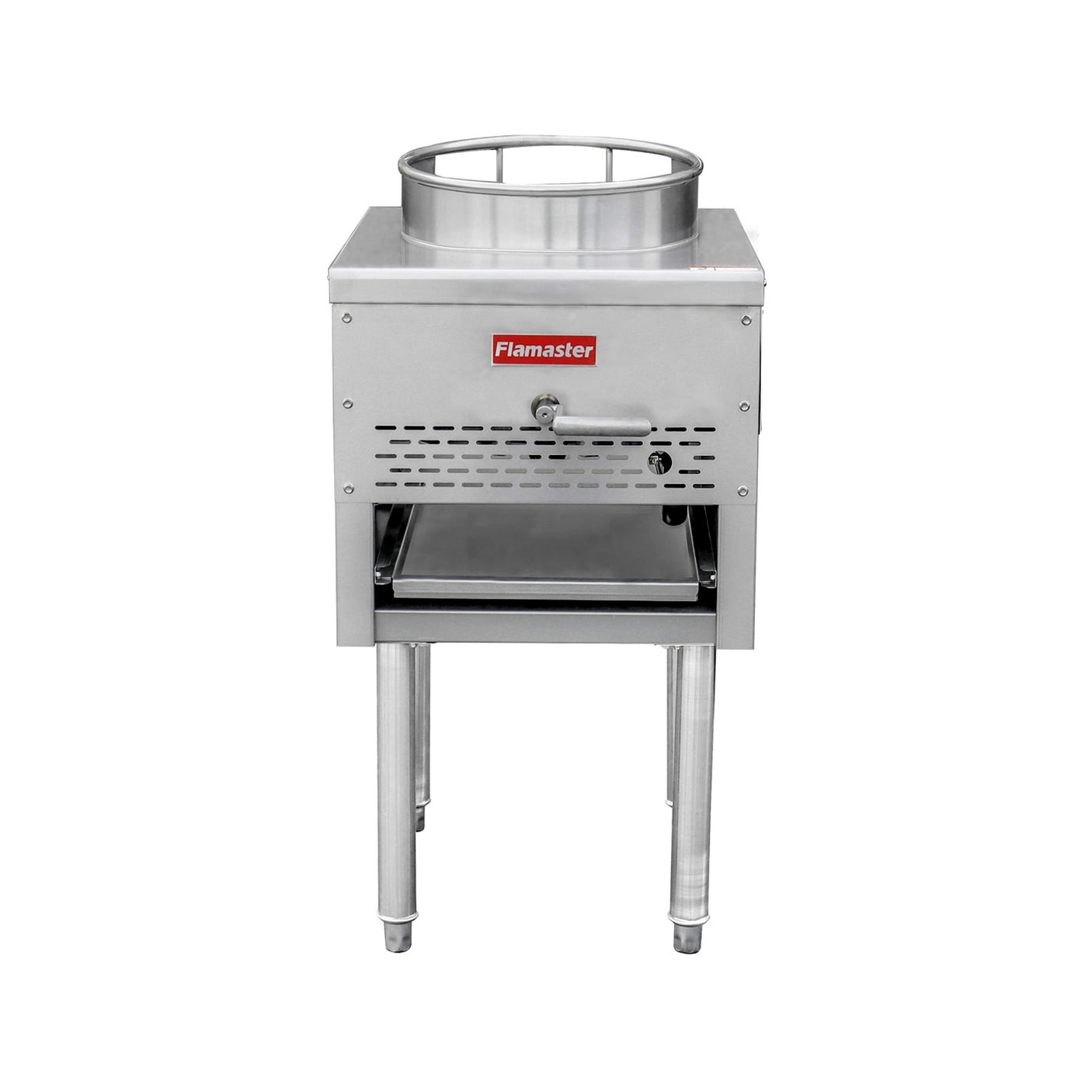 Flamaster FLM-WOK-LP 17 1/2” Wok Range with 13” Ring, Liquid Propane, 95,000 BTU
