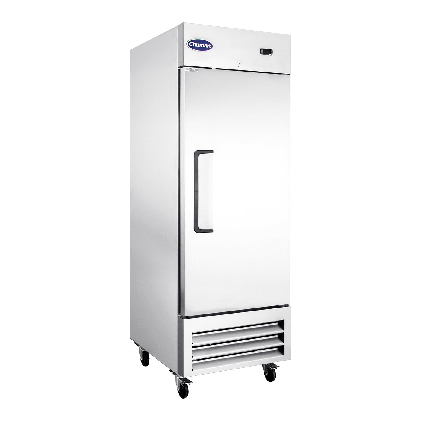 Chumart CM-27FS 26 3/4" Reach-In Freezer with Single Solid Door, Bottom Mount, Stainless Steel, 23 cu. ft.