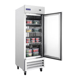 [Clearance] Polarman PLM-27FS 26 3/4" Reach-In Freezer with Single Solid Door, Bottom Mount, Stainless Steel, 23 cu. ft.